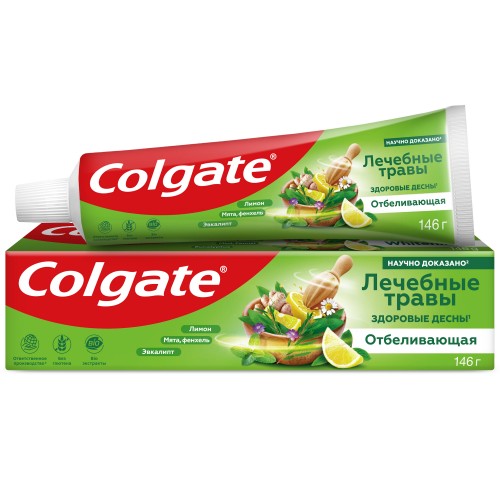 Колгейт зубная паста 100мл Лечебные травы отбеливающая